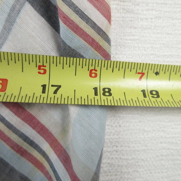 Lord & Taylor Plaid Dress Size M Red White Blue - Picture 8 of 10